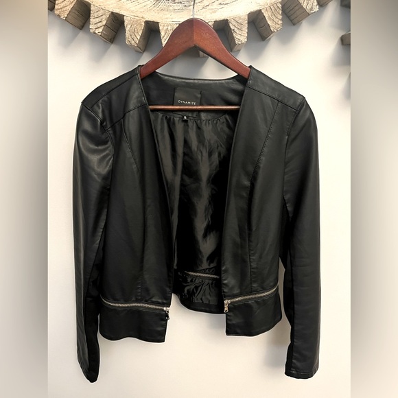 Dynamite Vegan Leather Jacket - Picture 1 of 2